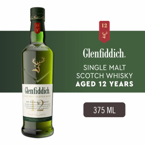 Glenfiddich 12 Year Old Single Malt Scotch Whisky 375ml