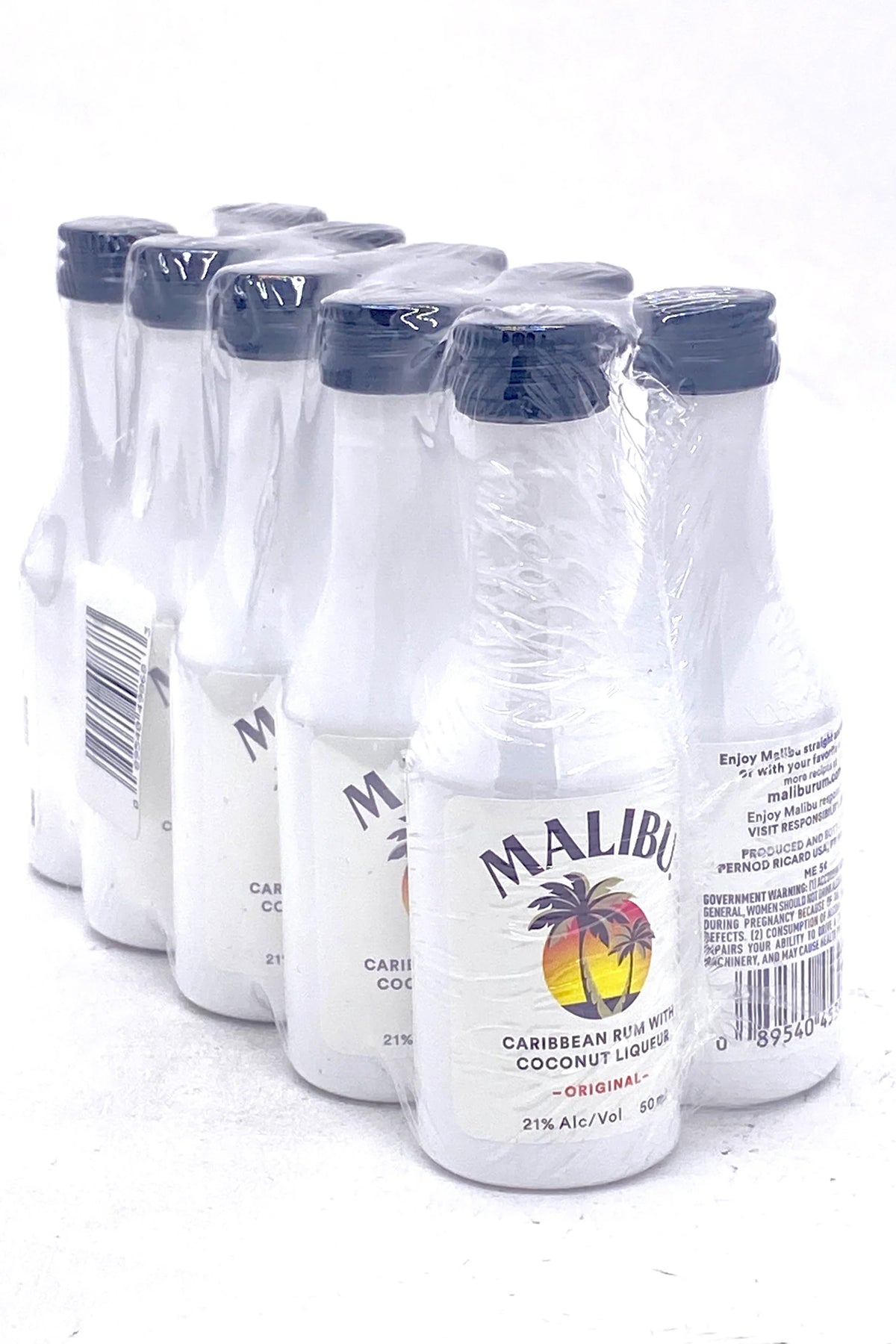 Malibu Coconut Flavored Rum Original 42 50Ml 10pk