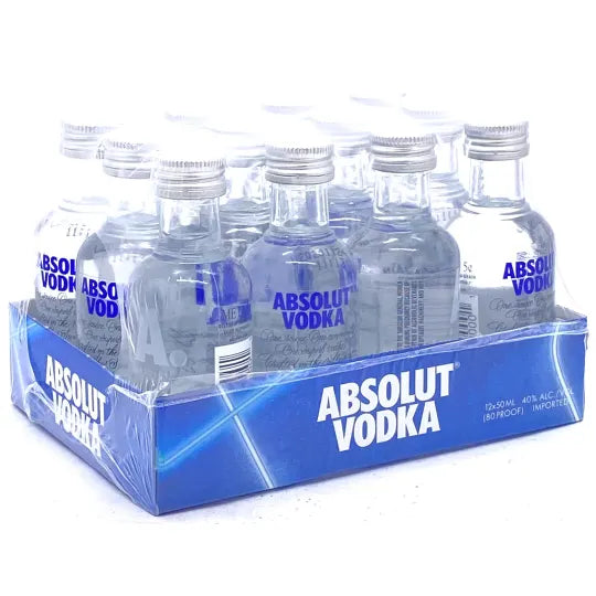 Absolut Vodka 80 50Ml 12pk