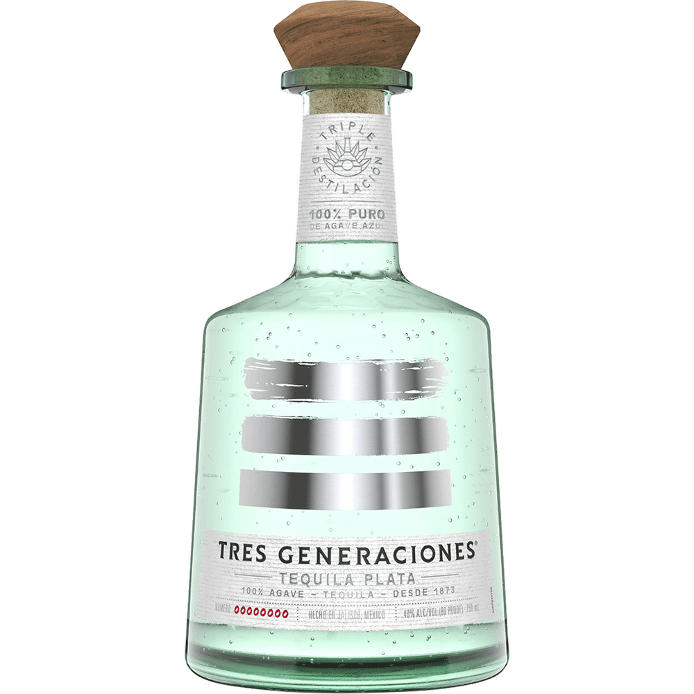 Tres Generaciones Tequila Plata 80 W/ 2 Glasses 750Ml