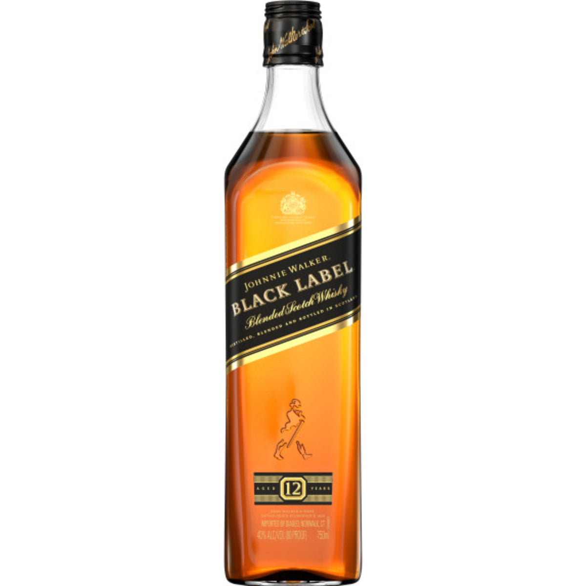 Johnnie Walker Blended Scotch Black Label 12 Yr 80 1L