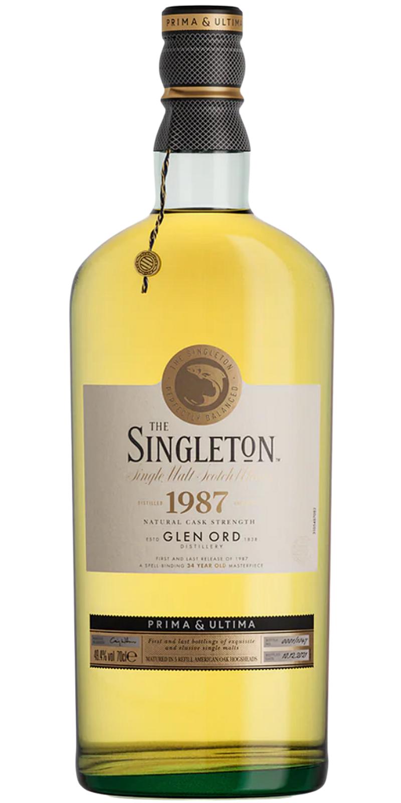 The Singleton Of Glendullan Single Malt Scotch Glen Ord Distillery Natural Cask Strength 34 Yr 98.8 700Ml