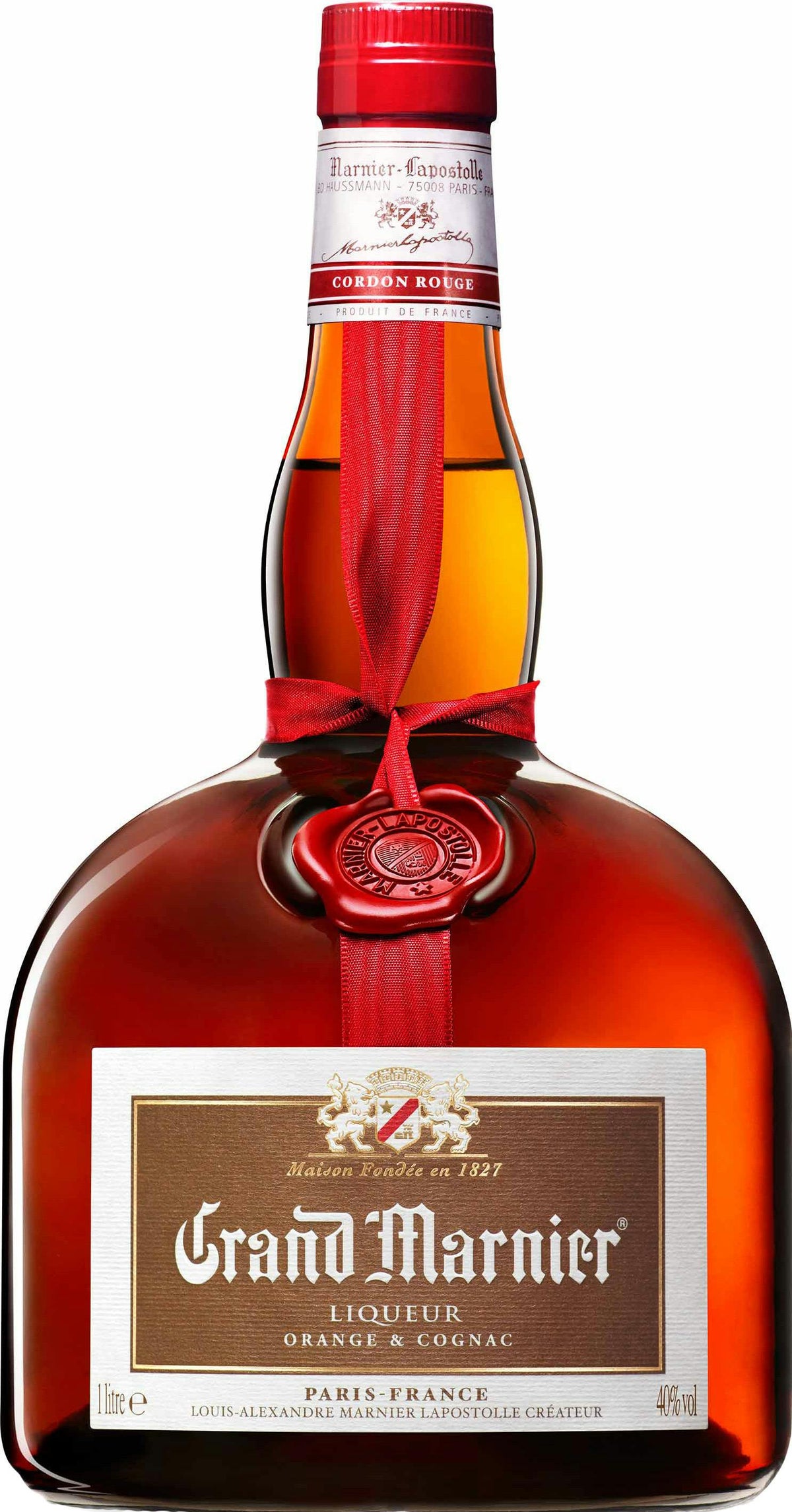 Grand Marnier Cognac & Orange Liqueur Cordon Rouge 80 1L