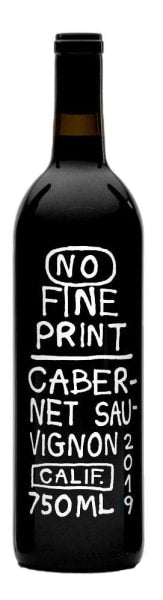 No Fine Print Cabernet Sauvignon, No Fine Print 2019