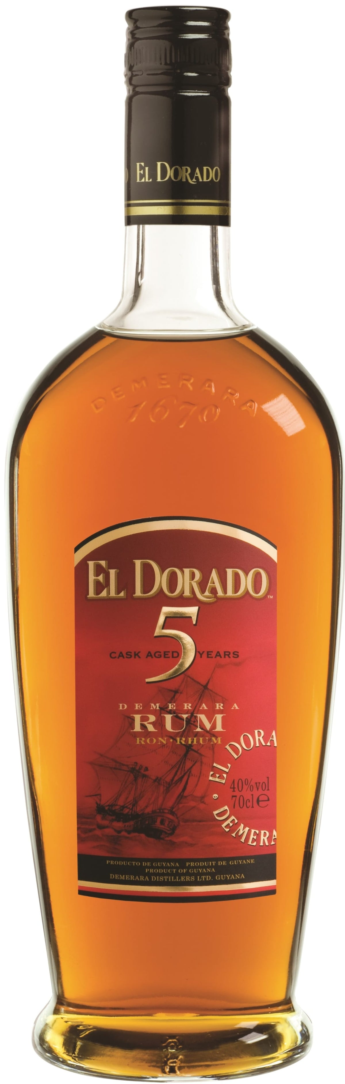 El Dorado Rum Cask Aged 5Yr Old Rum, El Dorado