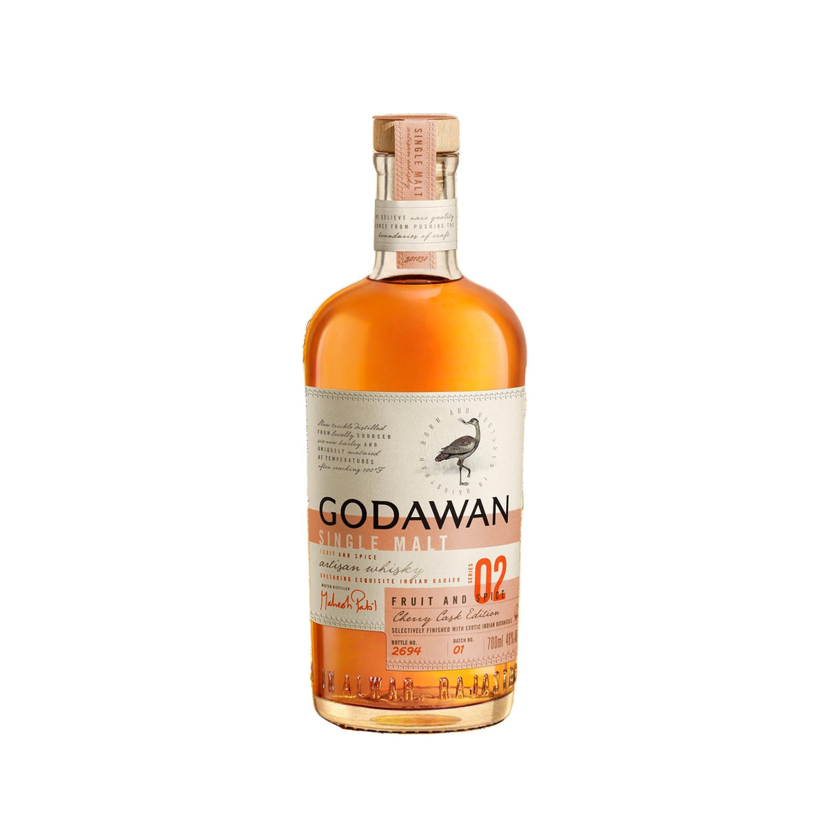 Godawan Series 02 Fruit And Spice Indian Single Malt Whiskey Cherry & Botanical Cask Edition