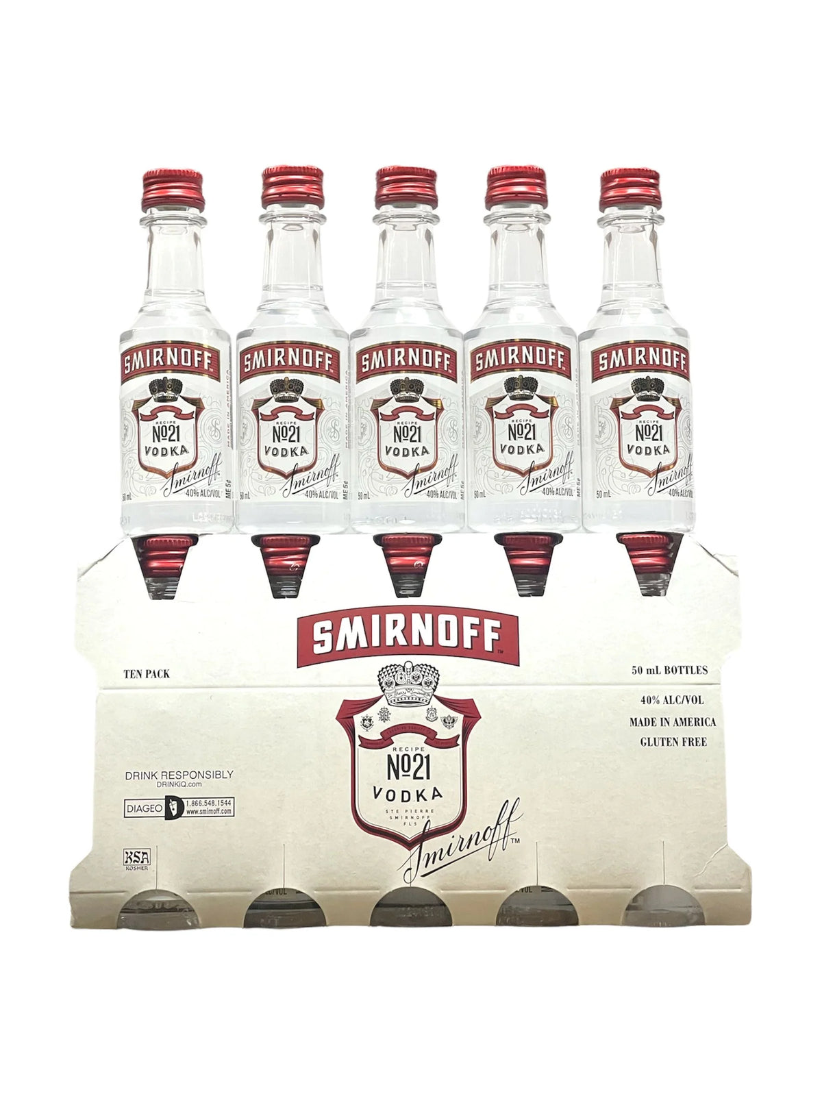 Smirnoff Vodka 80 50Ml 10pk