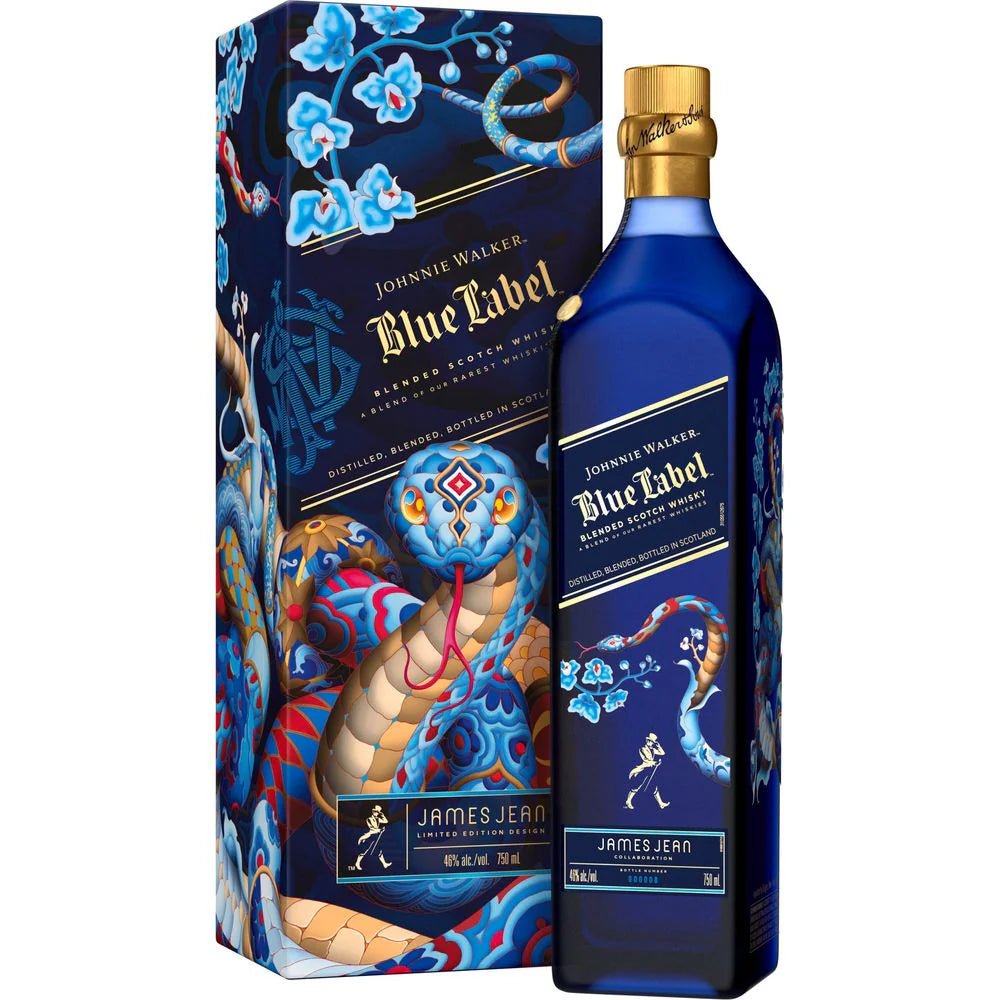Johnnie Walker Blended Scotch Blue Label James Jean Limited Edition Design 92 Proof