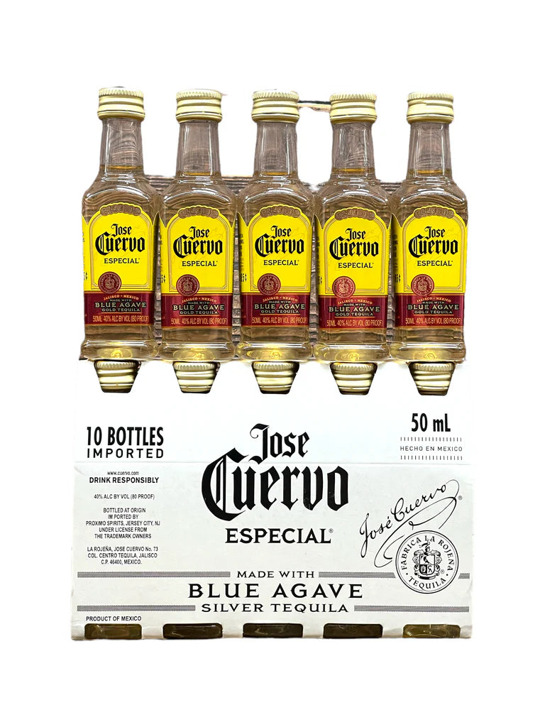 Jose Cuervo Especial Gold Tequila 50ml 10pk