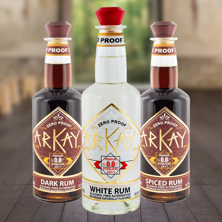 ArKay Zero Proof Rum Bundle - 3 Bottles