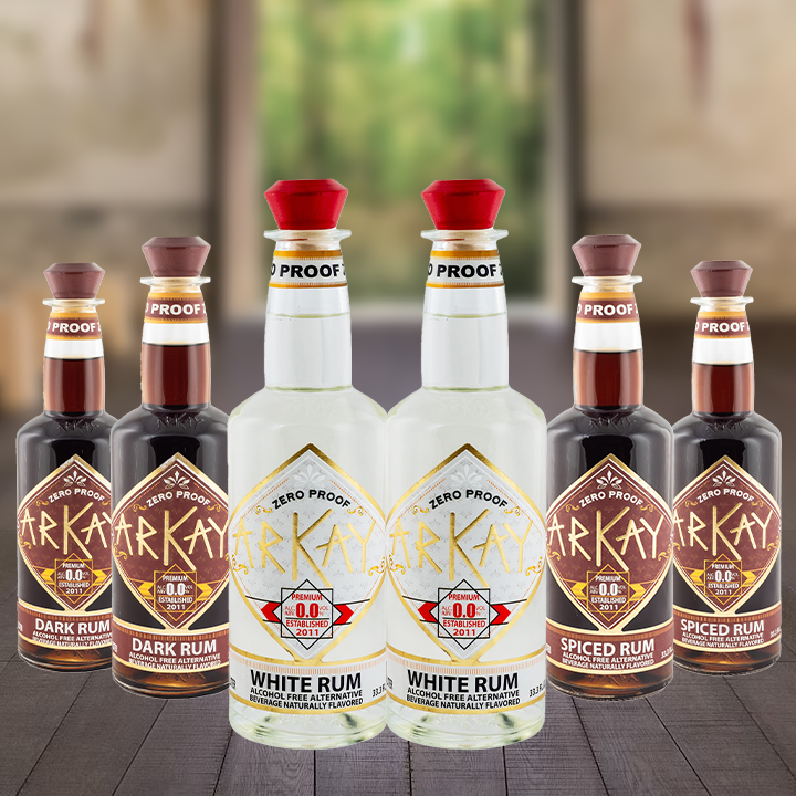 ArKay Zero Proof Rum Bundle - 6 Bottles