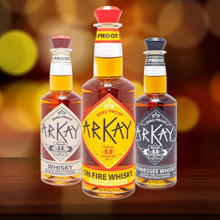 ArKay Zero Proof Whisky Bundle - 3 Bottles