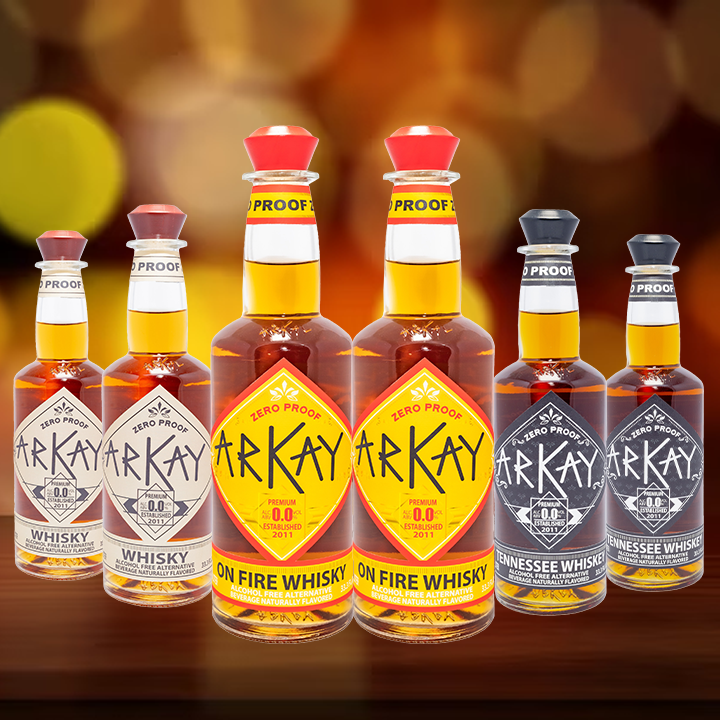 ArKay Zero Proof Whisky Bundle - 6 Bottles