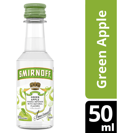 Smirnoff Apple Flavored Vodka Green Apple 60 50Ml 10pk