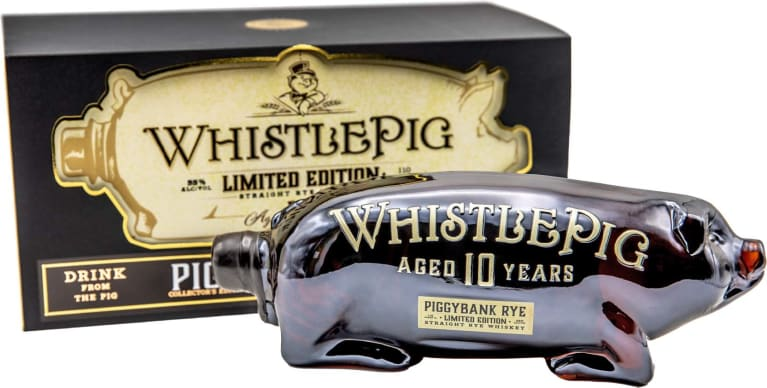 Whistlepig Limited Edition 10 Years Old Piggybank Straight Rye Whiskey 110 Proof