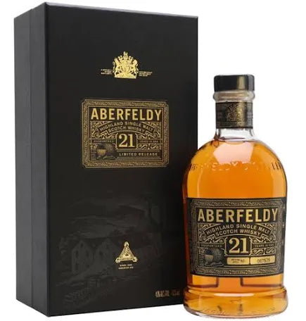 Aberfeldy Single Malt Scotch Whisky 21 Yr 80 W/ Gift Box 750Ml