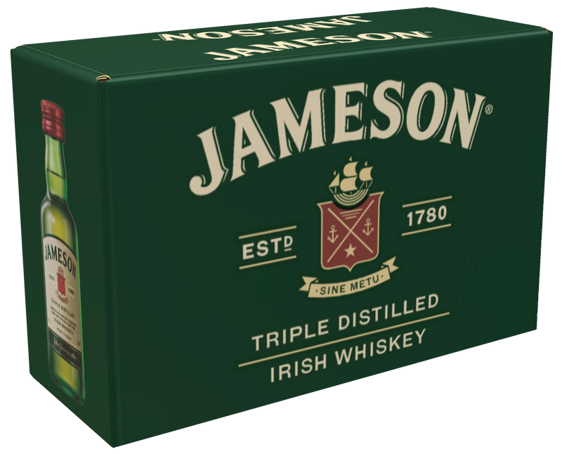 Jameson Blended Irish Whiskey 80 ,10 pack 50 ml