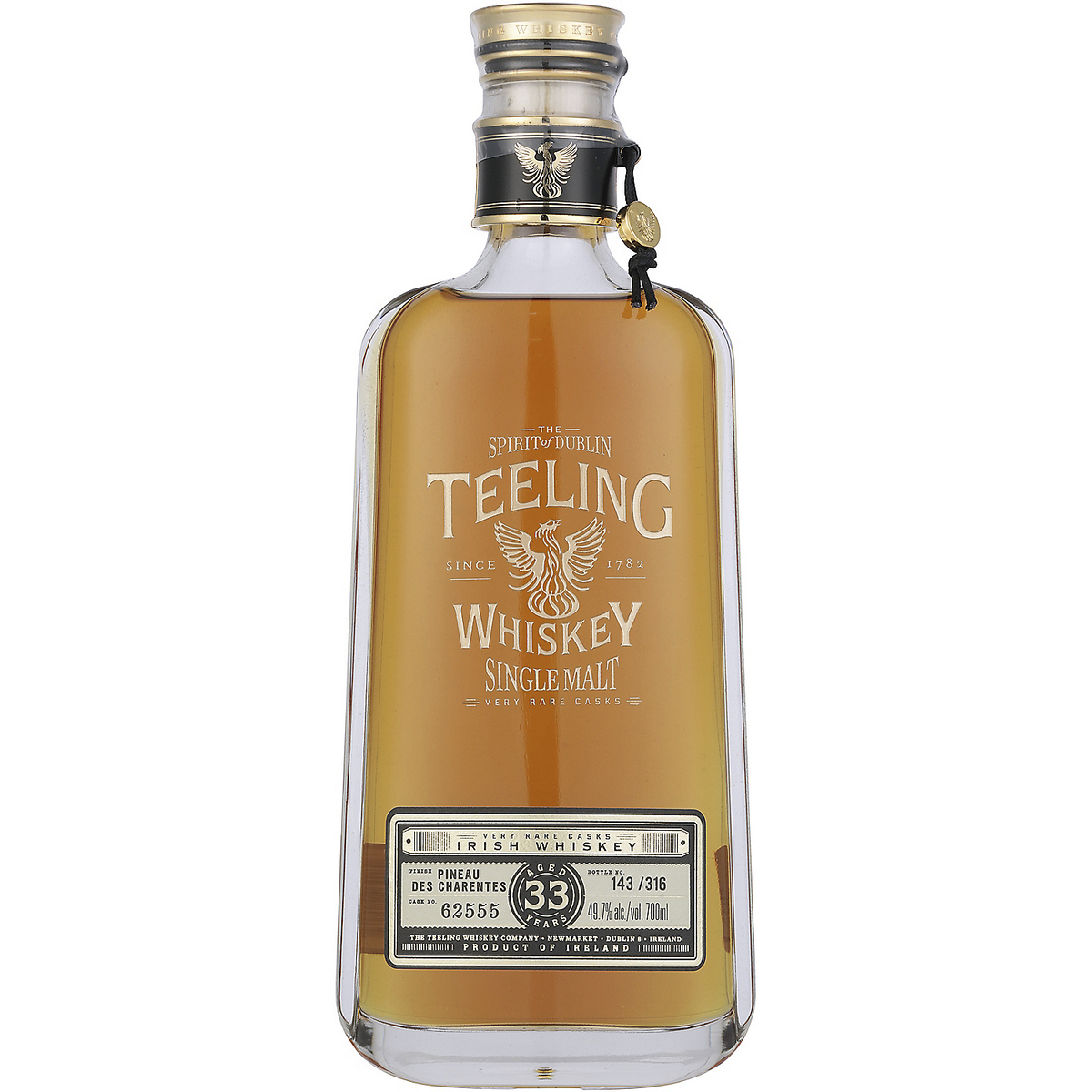 Teeling Whiskey Limited Edition Small Batch Rum Cask Finished Irish Whiskey 92 Proof (Notre Dame Label)