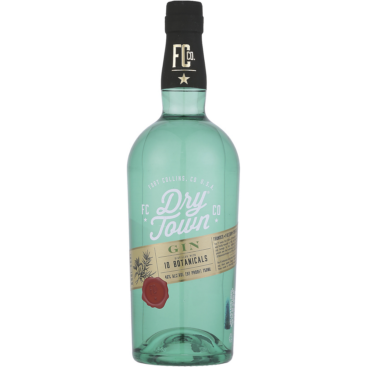 Dry Town Dry Gin Distilled From Four Grain 92 750Ml