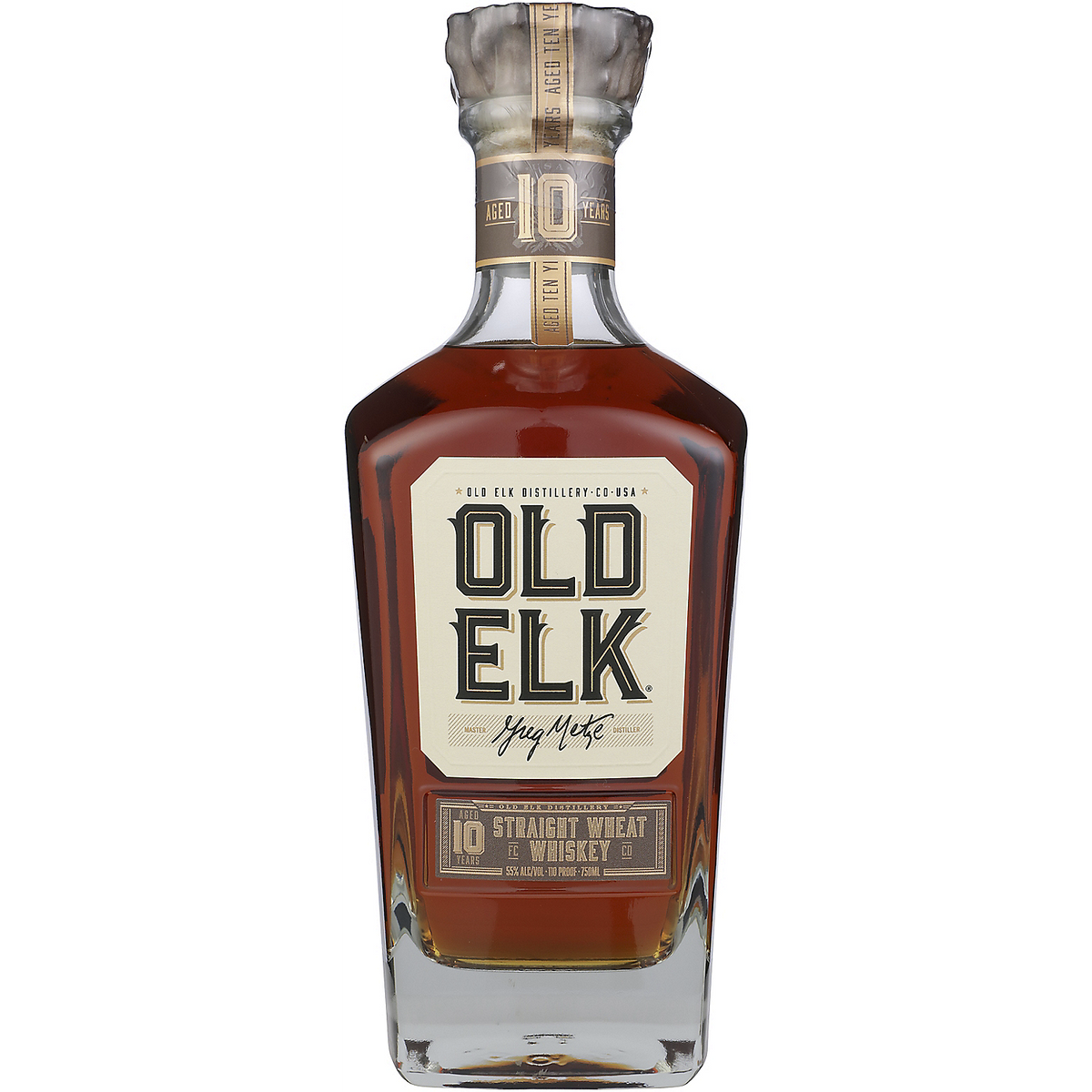 Old Elk Straight Wheat Whiskey 10 Yr 110 750Ml