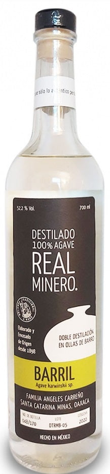 Real Minero Destilado De Agave, Barril, Real Minero