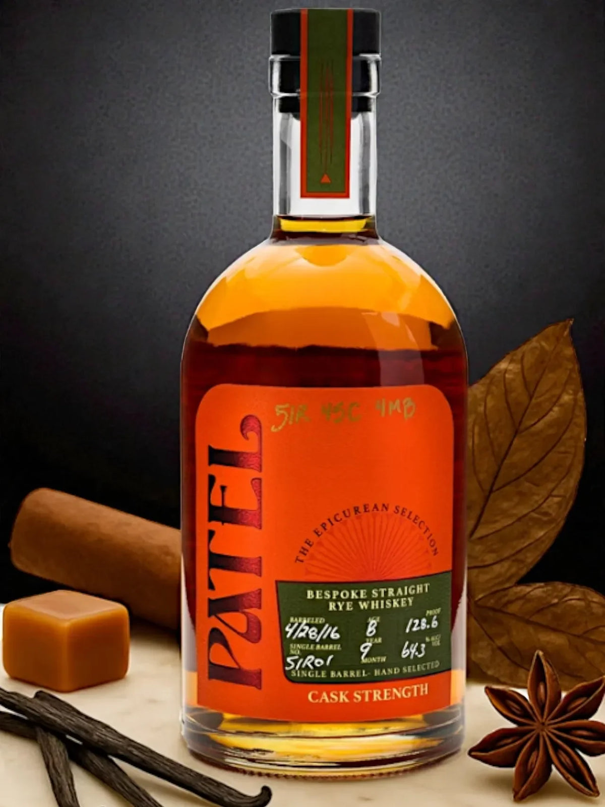 Patel Bespoke Straight Rye Whiskey 127.3 Proof