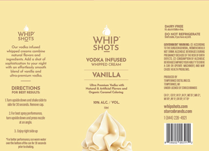 Whipshots Vanilla Vodka Infused Whipped Cream 200 ml