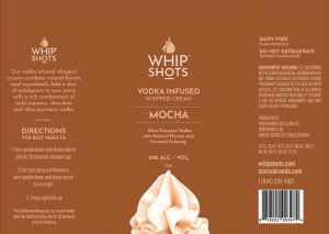 Whipshots Mocha Vodka Infused Whipped Cream 200 ml