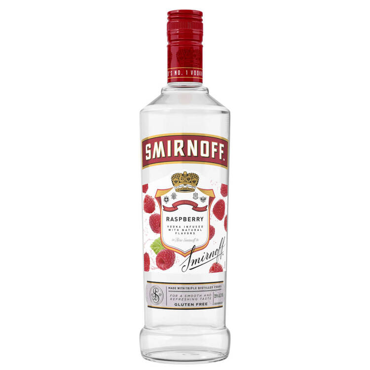 Smirnoff Vodka Raspberry Flavored 60 1.75L