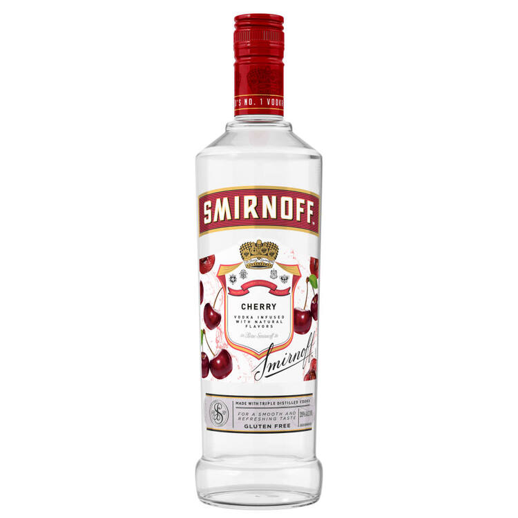 Smirnoff Vodka Cherry Flavored 60 750Ml