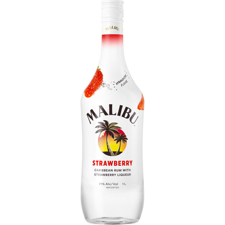 Malibu Strawberry Flavored Rum 42 750Ml