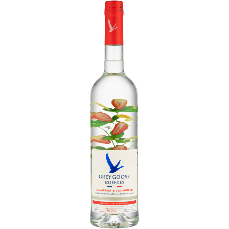 Grey Goose Essences Strawberry & Lemongrass Flavored Vodka 60 1L