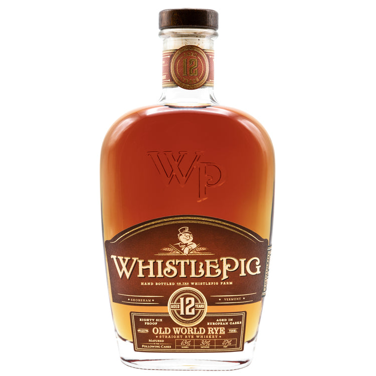 Whistlepig Straight Rye Whiskey Old World 12 Yr 86 W/ Gift Canister 750Ml