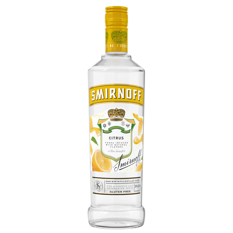 Smirnoff Vodka Citrus Flavored 60 750Ml