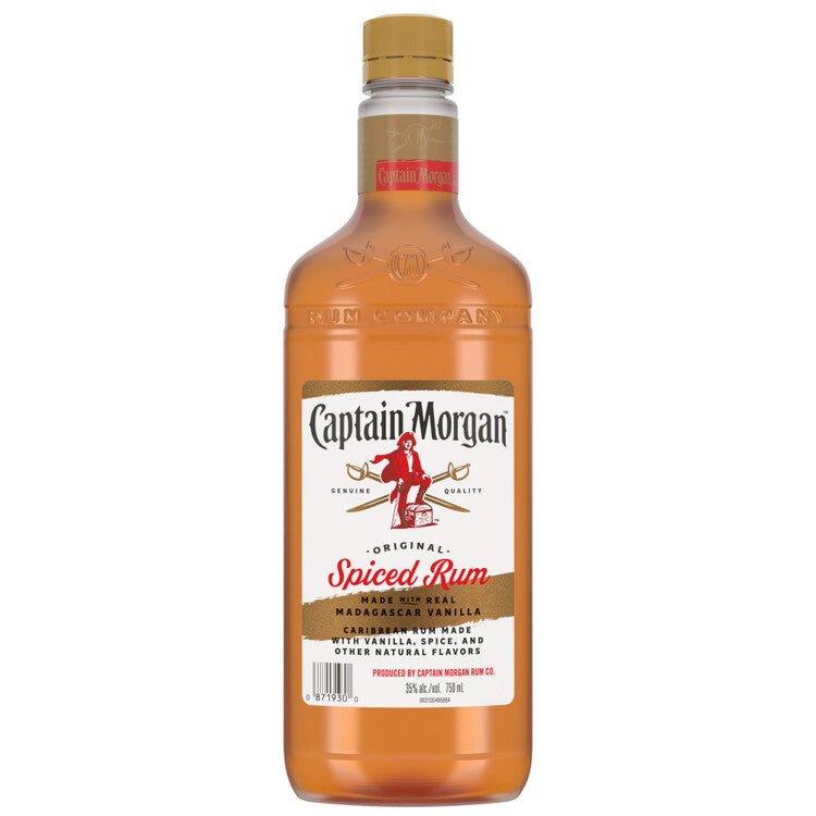 Captain Morgan Spiced Rum Original Real Madagascar Vanilla 70 1.75L