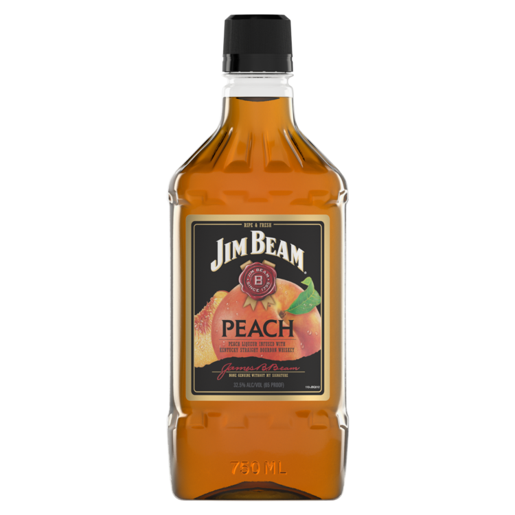 Jim Beam Peach Infused Straight Bourbon 65 1.75L