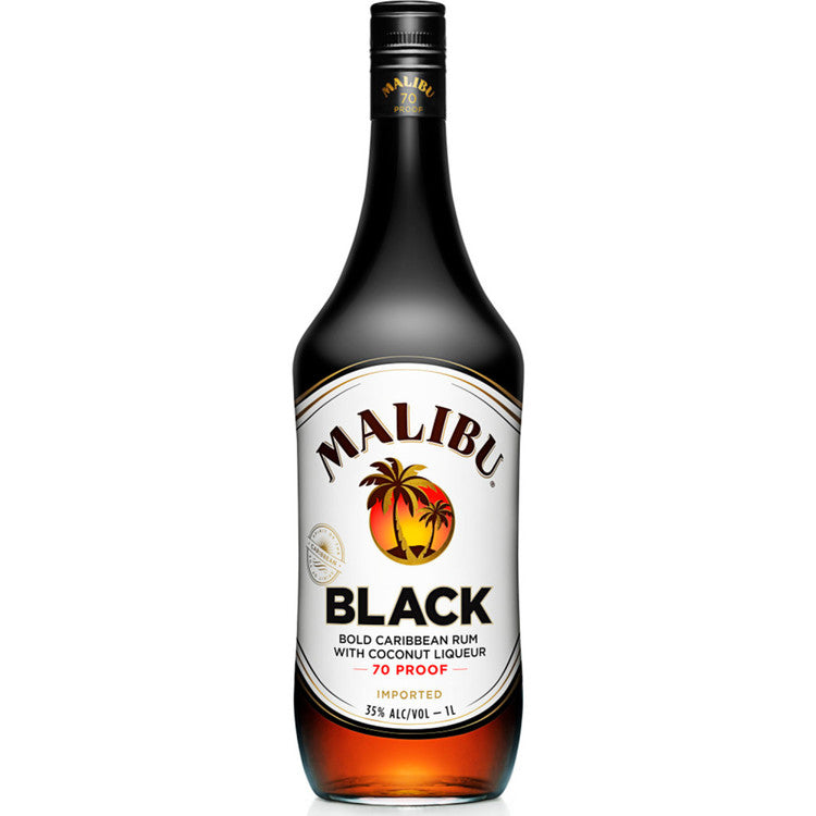 Malibu Coconut Flavored Rum Black 70 750Ml