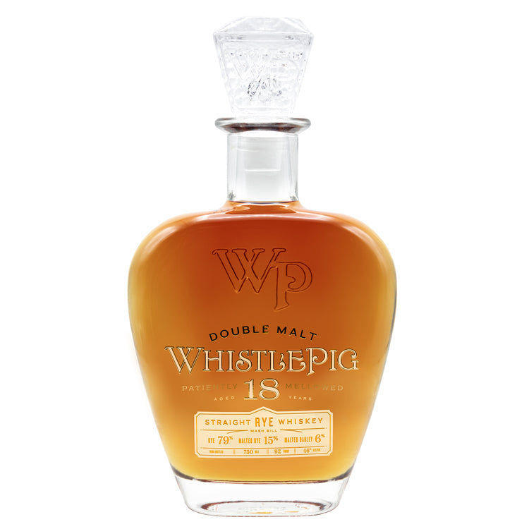 Whistlepig Straight Rye Whiskey Double Malt 18 Yr 92 750Ml