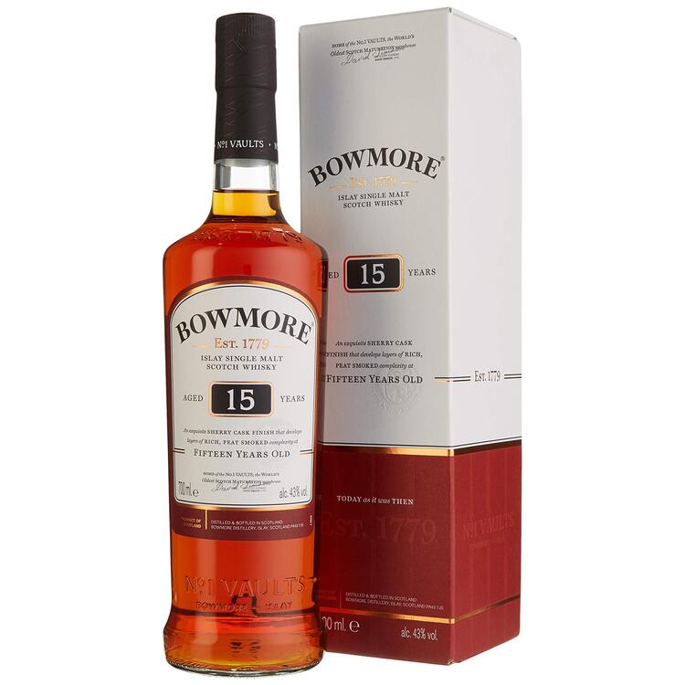 Bowmore Single Malt Scotch  15 Yr 86 750Ml