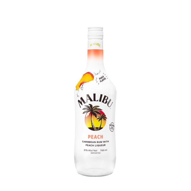 Malibu Peach Flavored Rum 42 1.75L
