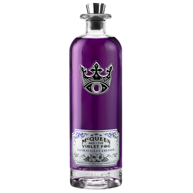 Mcqueen And The Violet Fog Ultra Violet Hibiscus Berry Flavored Gin 80 750Ml