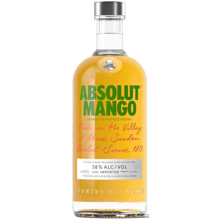 Absolut Mango Flavored Vodka 76 1L
