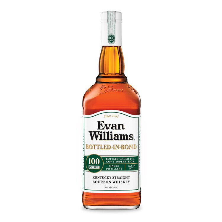 Evan Williams Straight Bourbon White Label Bottled In Bond 100 750Ml