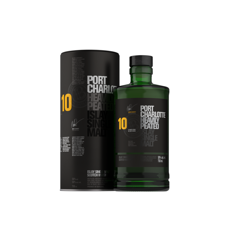 Port Charlotte Single Malt Scotch Heavily Peated 10 Yr 100 750Ml