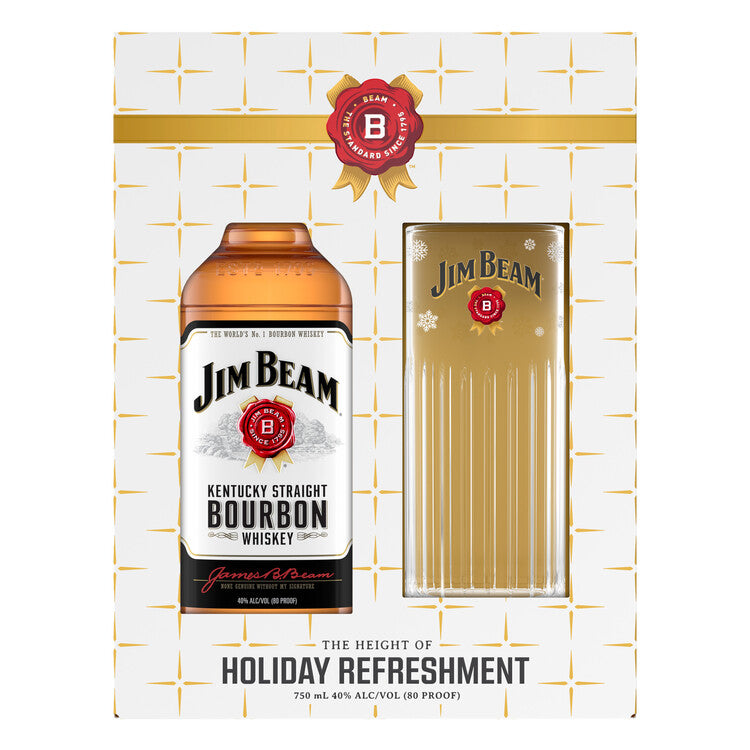 Jim Beam Straight Bourbon White Label 4 Yr 80 1.75L