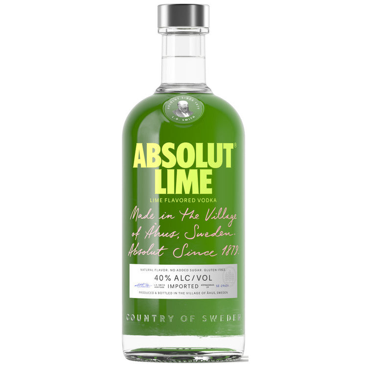 Absolut Lime Flavored Vodka 80 1L