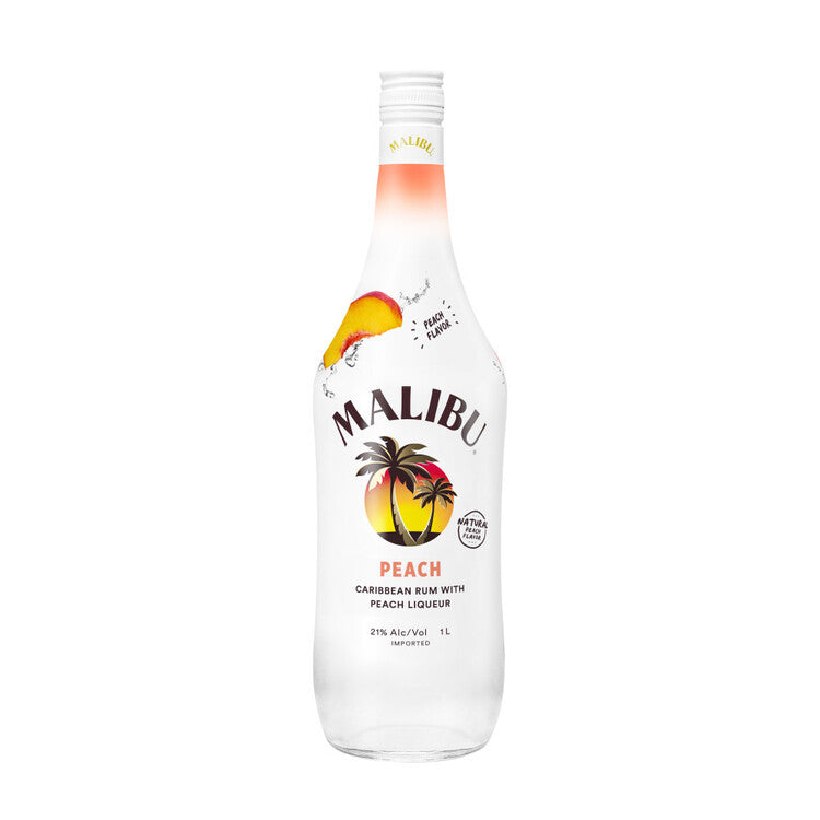 Malibu Peach Flavored Rum 42 750Ml