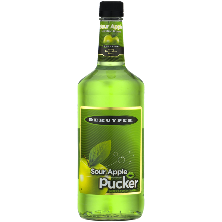 Dekuyper Sour Apple Schnapps Pucker 30 750Ml