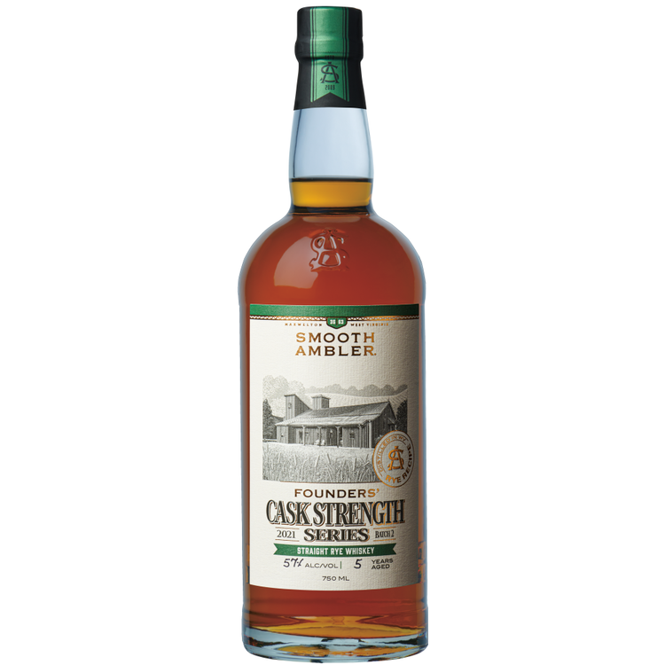 Smooth Ambler Straight Rye Whiskey Founders Cask Strength Series 122.6 750Ml