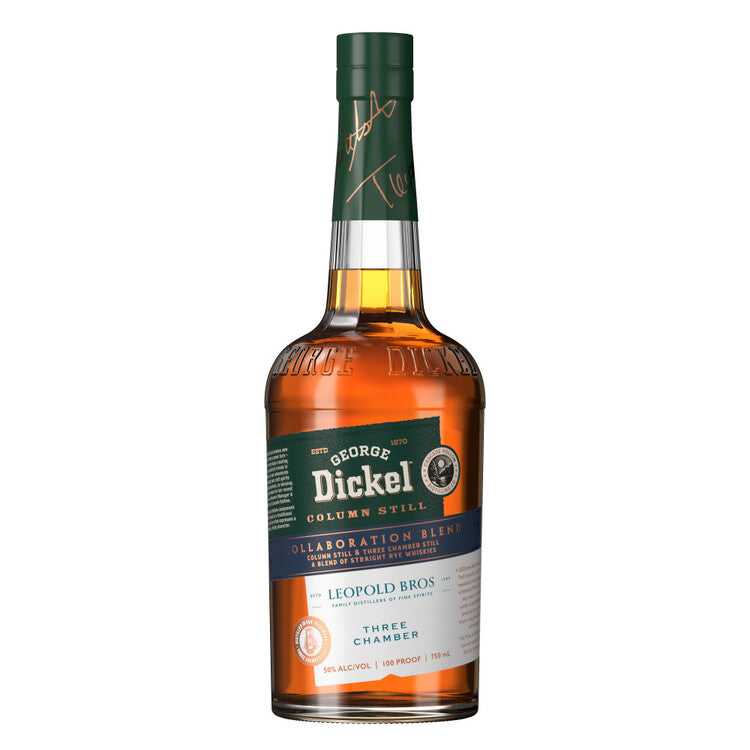 George Dickel Rye Whiskey X Leopold Bros Collaboration Blend Colimn Still Three Chamber 100 750Ml